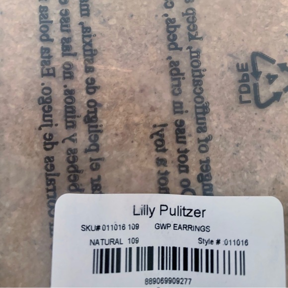 Lilly Pulitzer GWP Fishy Kiss Raffia Silk Tassel Earrings- NWT - Picture 16 of 16